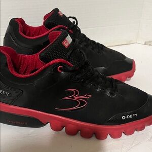 G-Defy Men's Black and Red Athletic Shoes